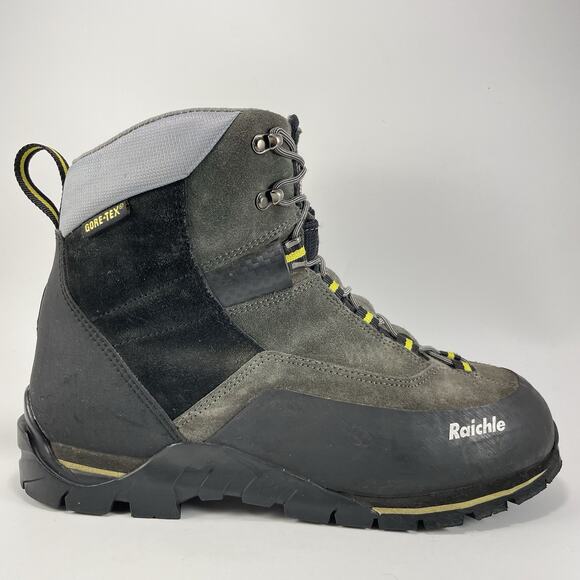 Raichle All Degree Lite Goretex Mountaineering Boots Mens Size 11.5 Gray Suede - Picture 1 of 11